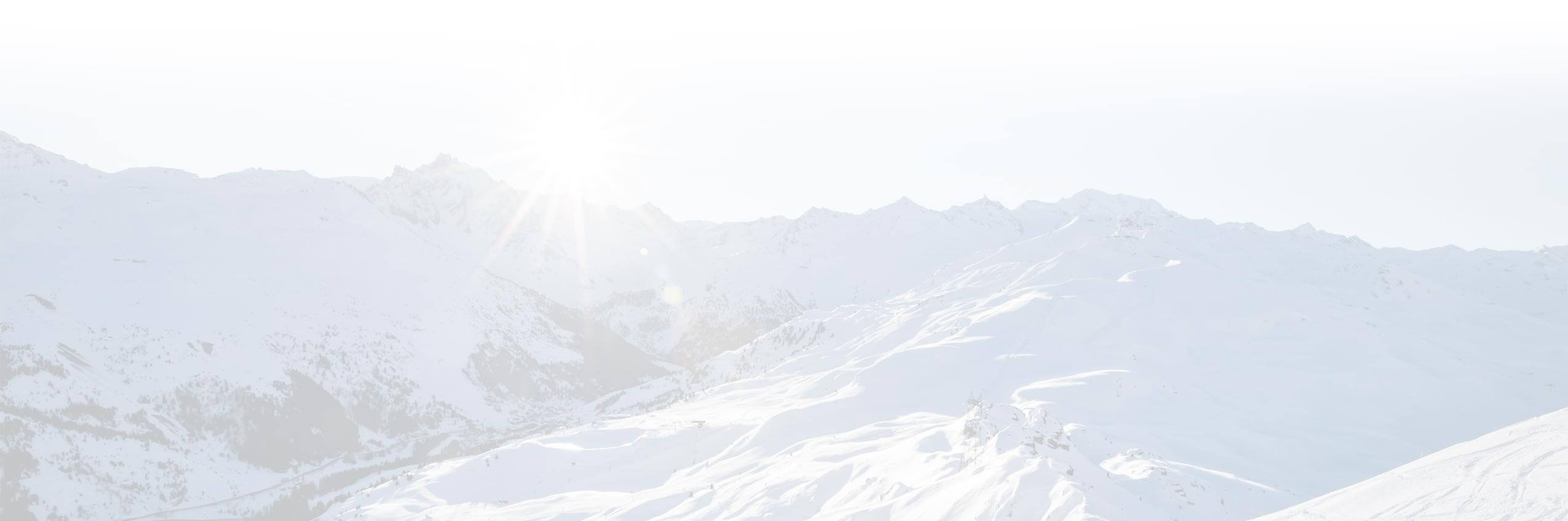 Image de fond : Montagnes enneigées de la vallée de Méribel